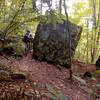 Aztec Rock sits at the intersection of Thunderbunny and Vista Point trails.