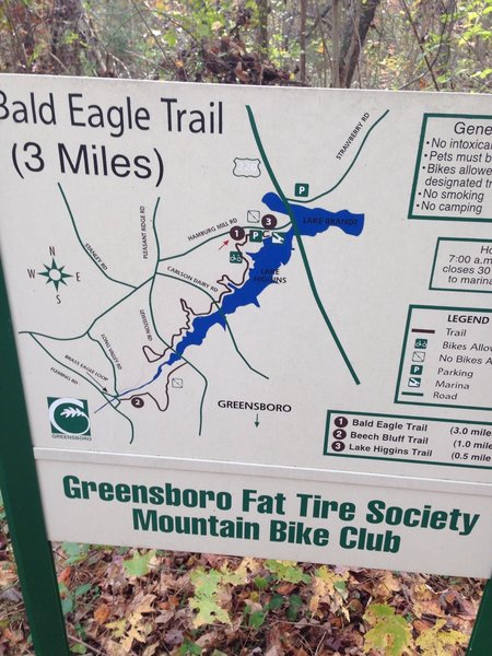 Trailhead sign