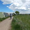 Biking along the west side of Wonderland Lake