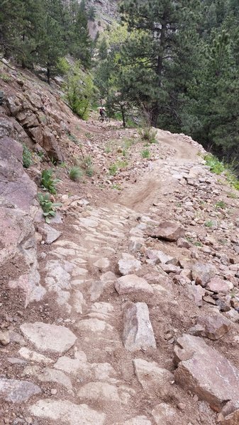 Looking back at the initial climb from Boulder Canyon