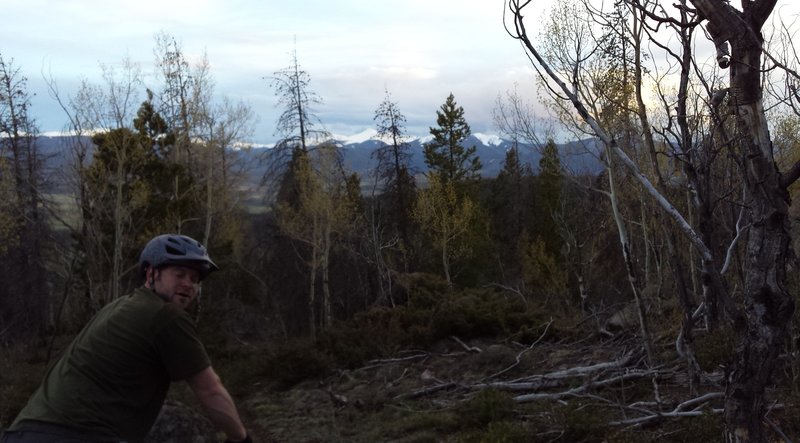 View towards Winter Park Resort from one of the high points on Contrivance.