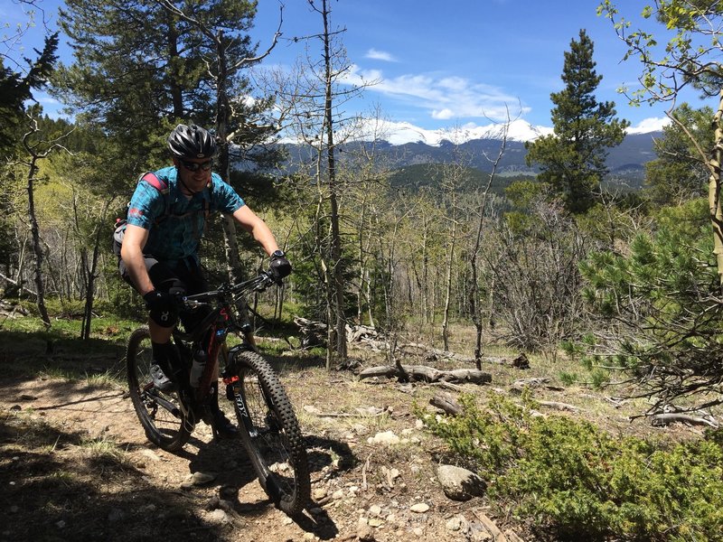 Blue Dot Trail has some great Indian Peaks views.