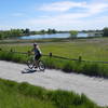 Biking along the west side of Wonderland Lake