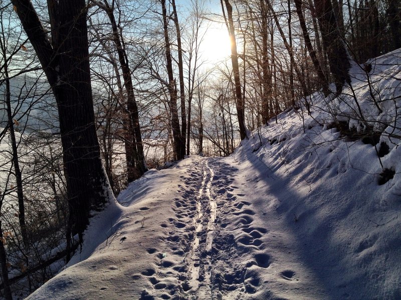 XC skiers also enjoy Hickory Trail when enough snow falls.