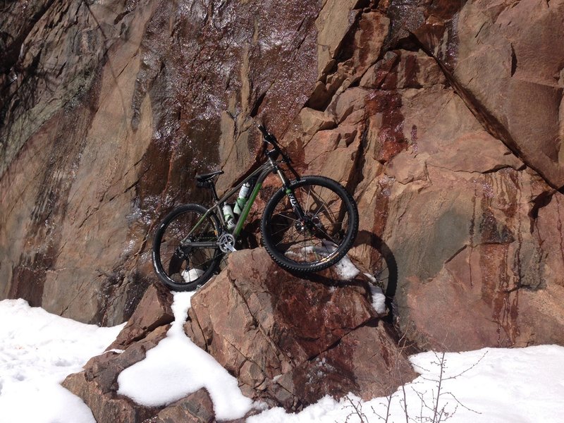 Snow-bikin @ deer creek!