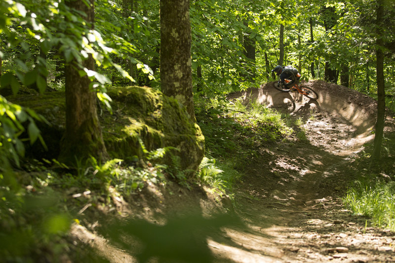 Ninja Bob is a mix of steep technical followed by berms and flow.