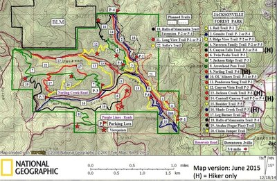 Jacksonville Forest Park trail map