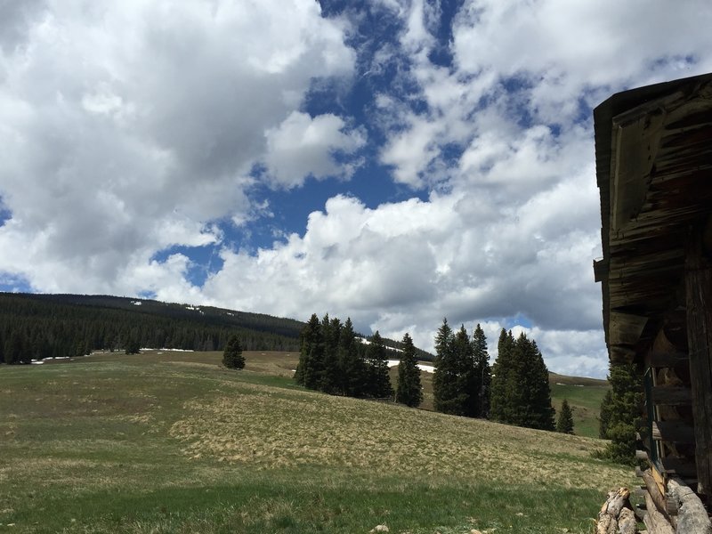 View from cabin at top of climb.  Looking toward Beaver Creek ski area.