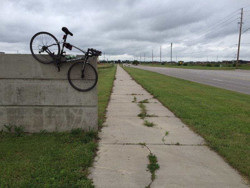 An entertaining place to hang a bike.