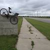 An entertaining place to hang a bike.