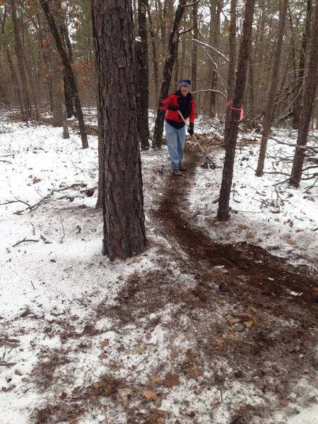 Trail clearing on Easy Rider.