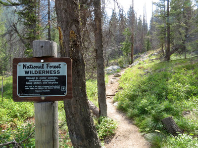 Hello Wilderness! DO NOT ride your bike past this sign!!