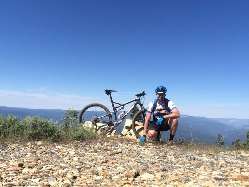 The base of the fire lookout is a great spot for a photo!