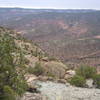 Looking SW towards Roc Creek and the Sew Em Up Mesa WSA.