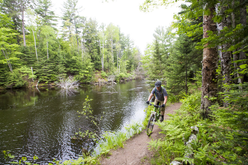 Enjoying the water along The Oxbow.