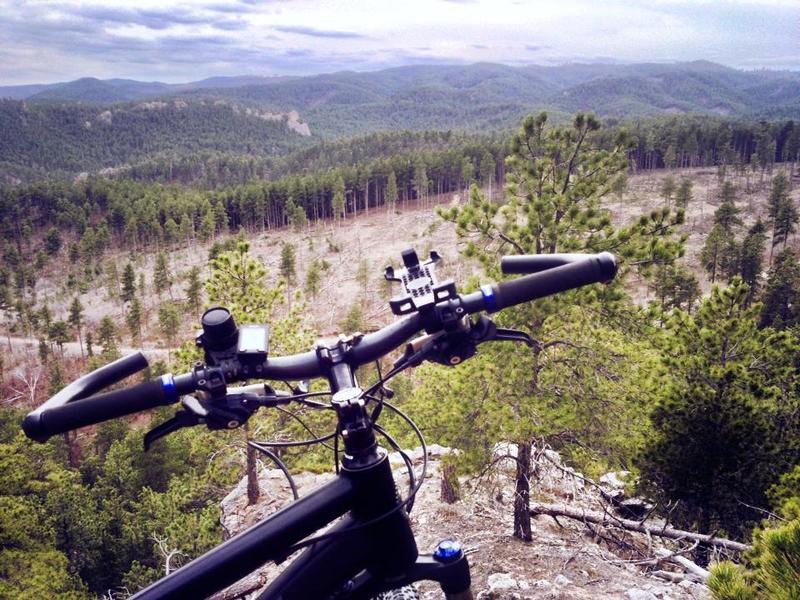 View looking south from top of Bulldog. This location is approximately 100 yards northwest of the trail