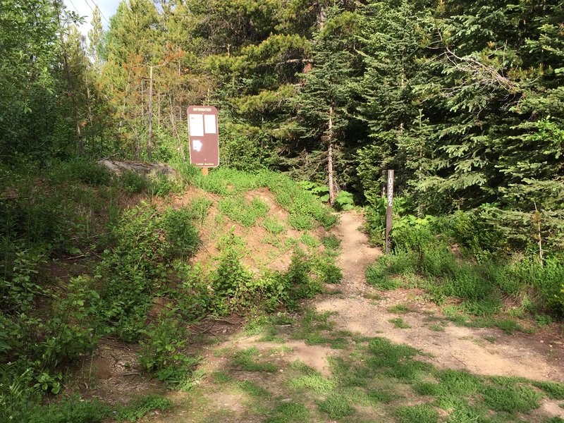 This marks the topside trailhead, you can start the shuttle here or turn around after the climb.