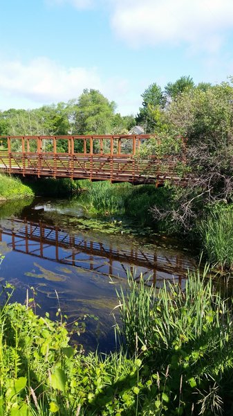 View of the east pedestrian bridge