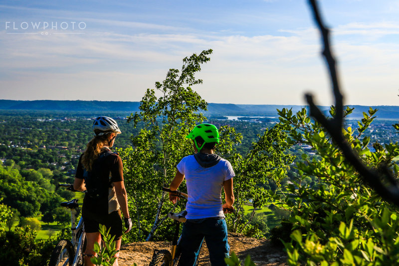 Enjoying the views from the new Rotary Vista Trail.