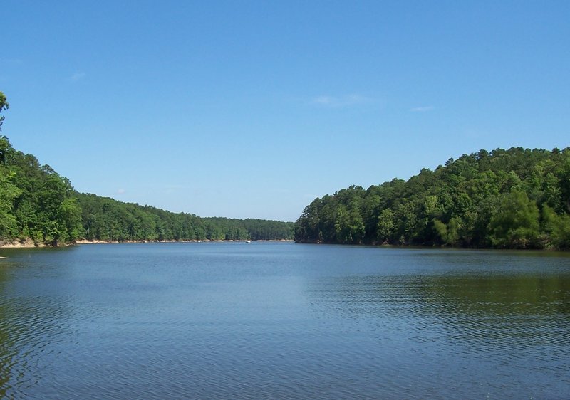 One of the lake's coves