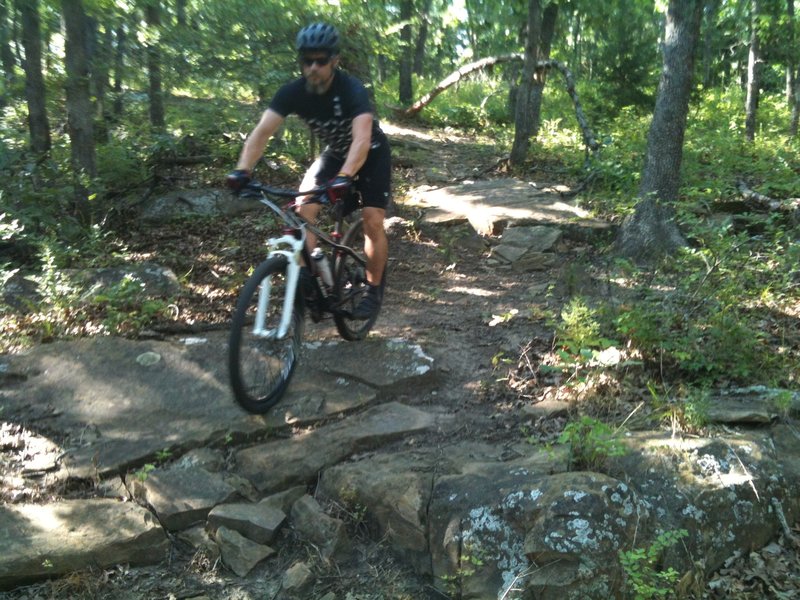 Dry creek crossing that usually flows in the spring time