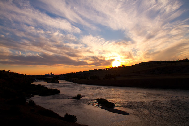 Great Falls sunset