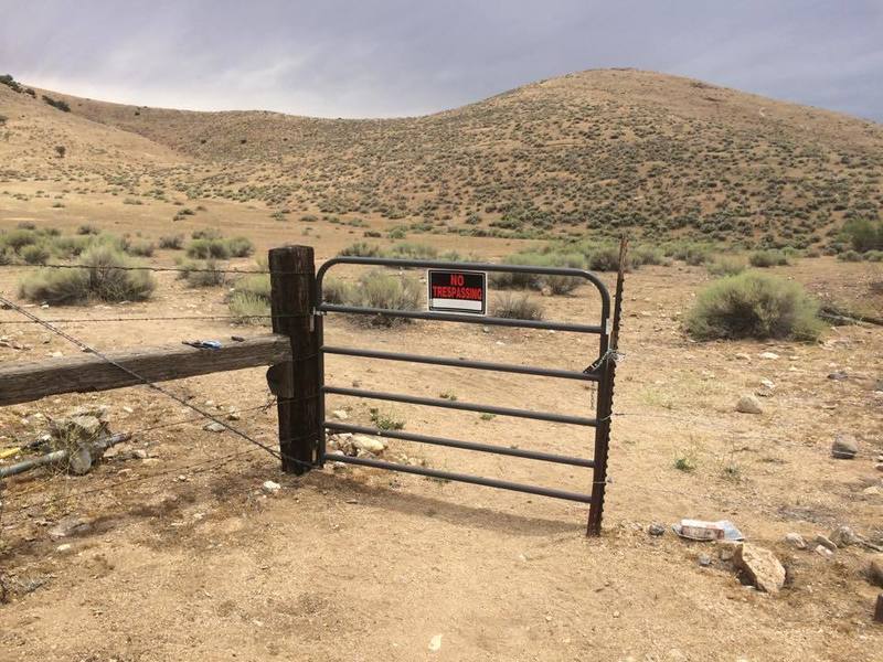 Please close the gate behind you. There are cattle...