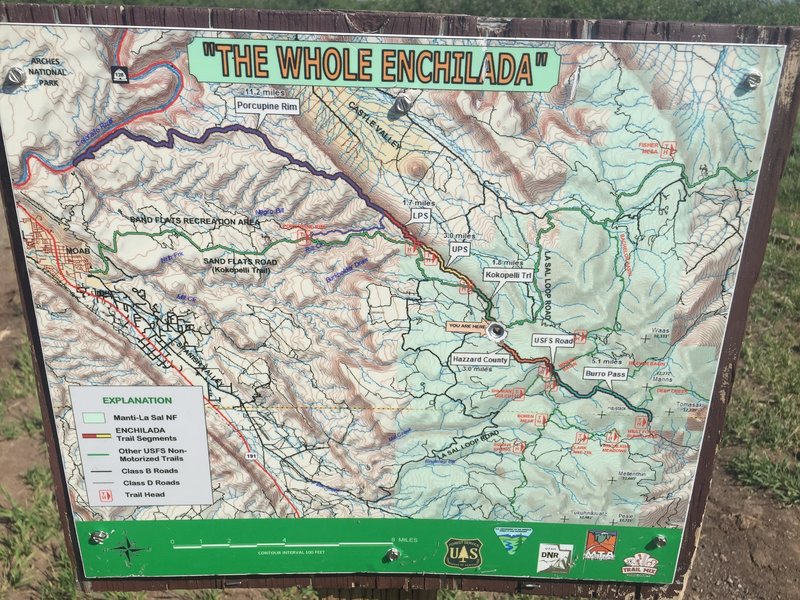 Trail Map Sign