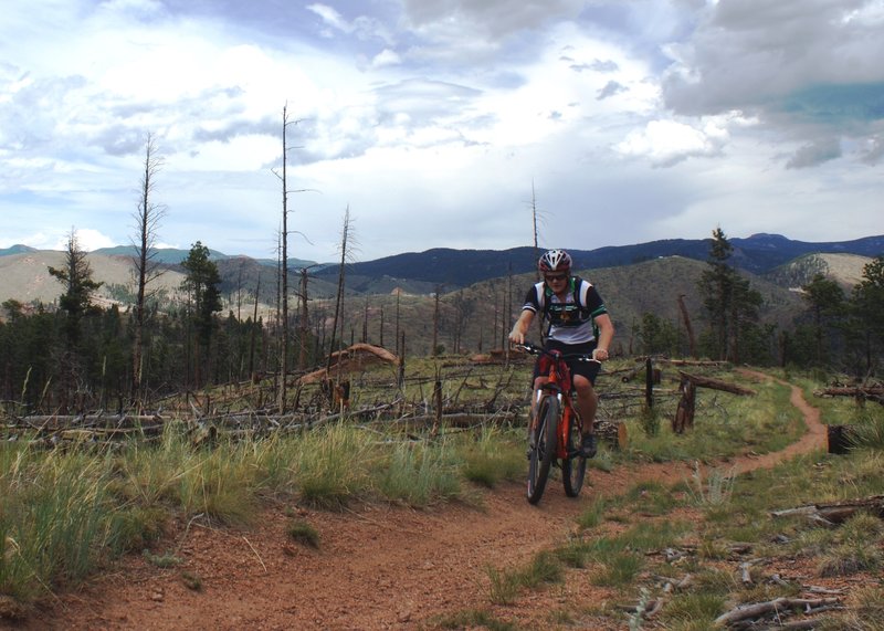 Riding on Buck Gulch Trail