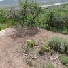 View of the surrounding area from a berm turn on Rusty Shovel.