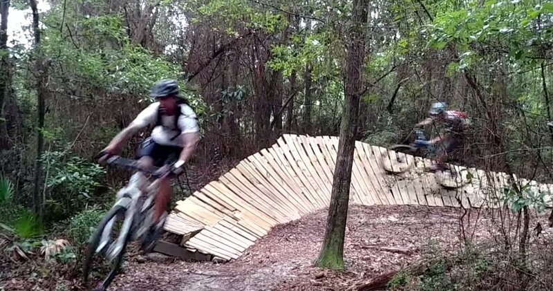 Bottom of the Pate Trail wall ride