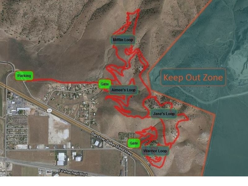 General overview map of the TMTA/Lehigh Trail system