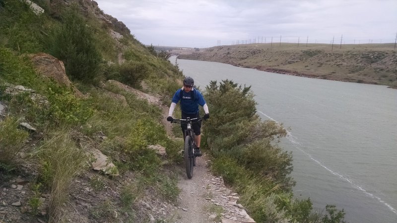 Cliff dancing along the Chaos Trail.