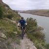 Cliff dancing along the Chaos Trail.