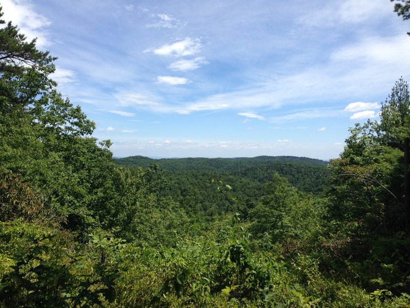 There are about 4-5 views like this on the ride. This is the first, and a welcome one, finally getting up the first couple miles of ascent.