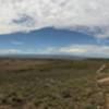 View of Western Zippety facing south towards Fruita. Zippety ridge runs parallel on the left.