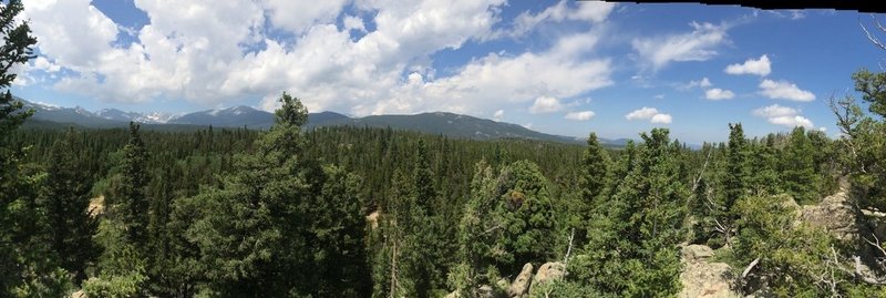 Climbing Sourdough from Beaver Reservoir offers some nice views from time to time.