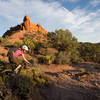 Riding through red rock country on J-Boy trail.