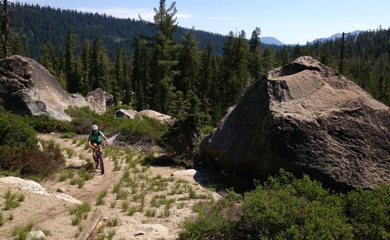 Big rocks off Pony XP in Huckleberry Canyon