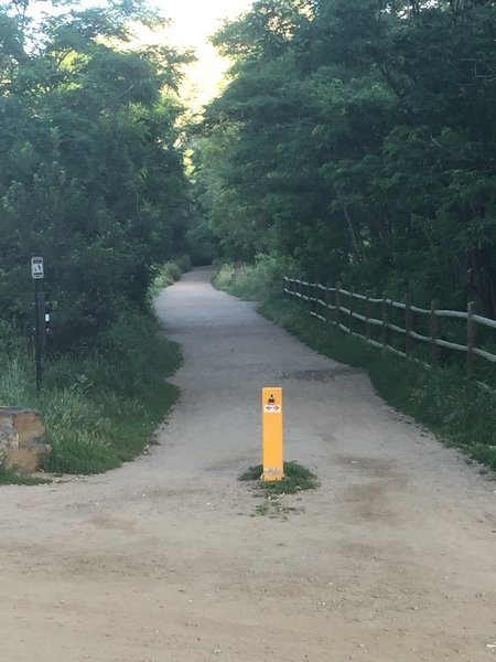 Entrance to the trail.