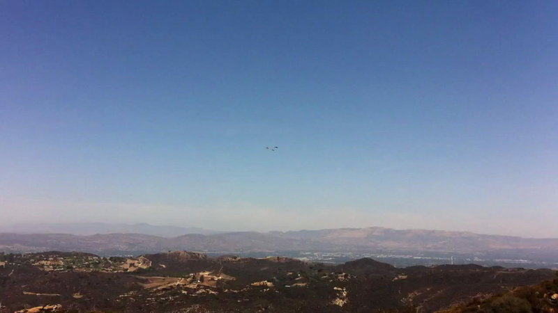 Looking north over the valley from Mulholland