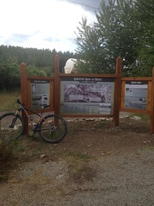 Historical facts at trailhead.