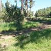 Parking area at the start of trail.   Travel through the boulders to start your ride.