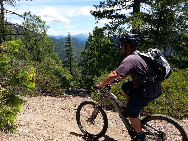 On the ridge looking at Sierra Buttes in the background