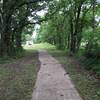 There are paved sidewalks all over this park area