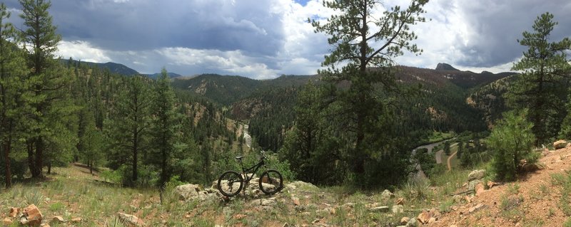 Overlooking the W Platte River on the initial ascent.