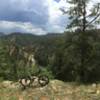 Overlooking the W Platte River on the initial ascent.