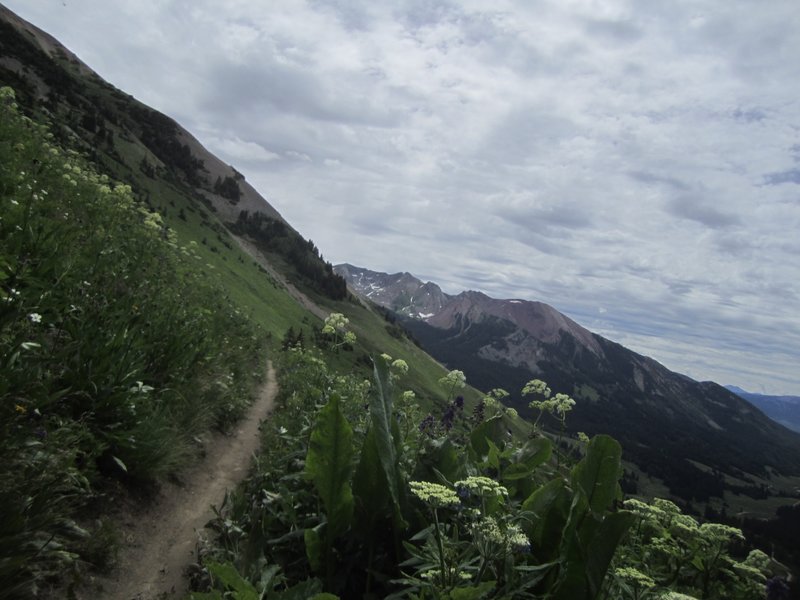 View after starting the descent. Amazing views. Many stops to simply take it all in