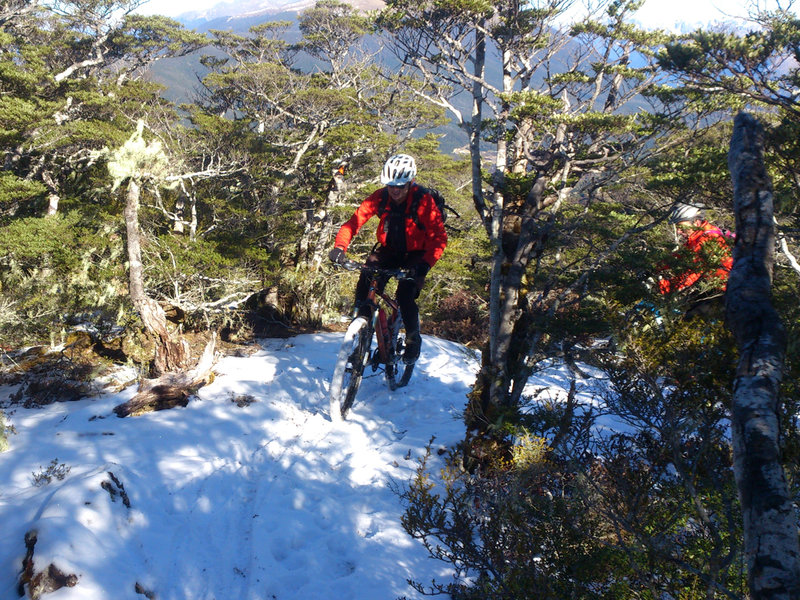 Winter riding on Maitland Ridge