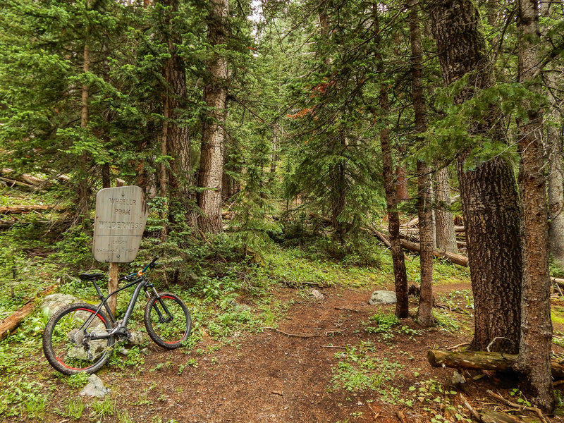 Wheeler Peak Wilderness sign